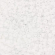 Miyuki seed beads 11/0 - Matte white 11-402F